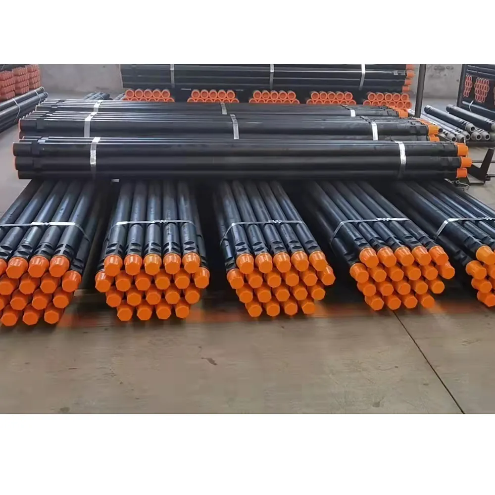 Factory made Double Buckle High Quality Friction Welding 76mm*3000mm API drill rod water well drill pipe on promotion